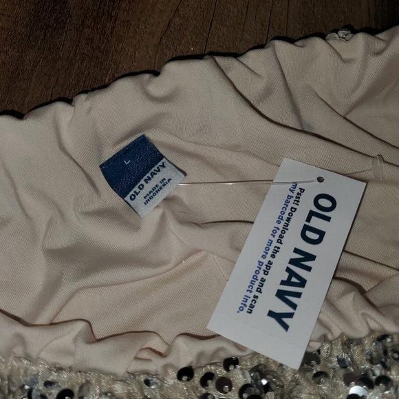 NWT Women's Old Navy Silver Sequin Thanksgiving / Christmas A-Line Maxi Skirt - Picture 10 of 16